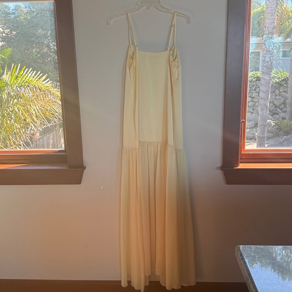 Show Me Your Mumu Dalia Maxi Dress in Pale Yellow Size Small NO SCARF - Picture 6 of 6